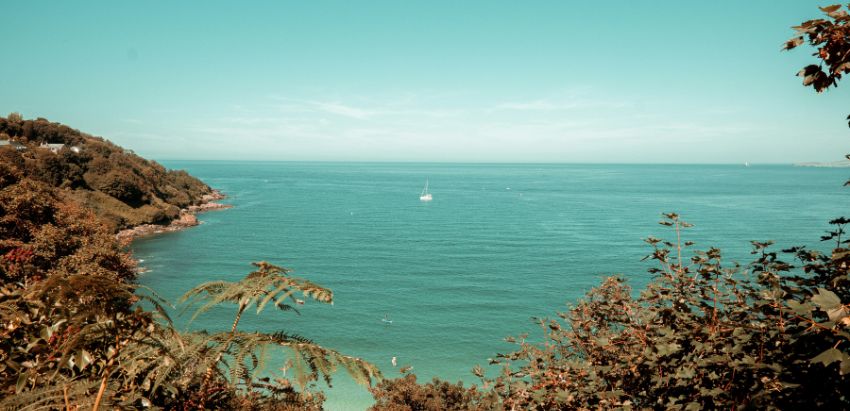 Blue waters of Carbis Bay.