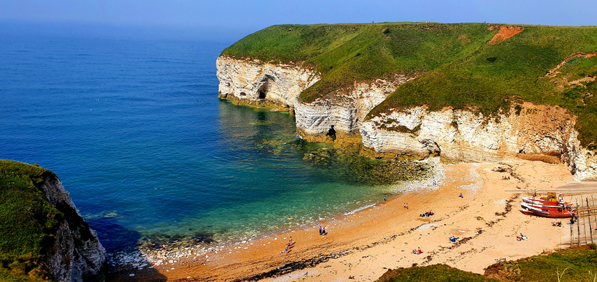 The North Landing of Flamborough. things to do in east yorkshire