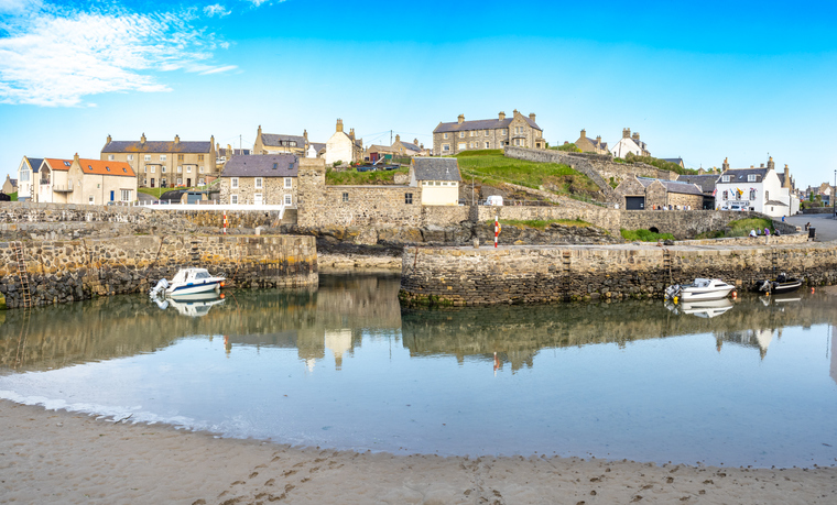 Portsoy village in East coast of Scotland, United Kingdom