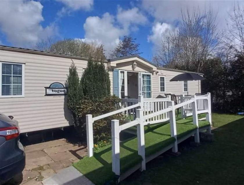 External shot of a Static Caravan at Cleethorpes Beach Holiday Park - Holiday Accommodation 