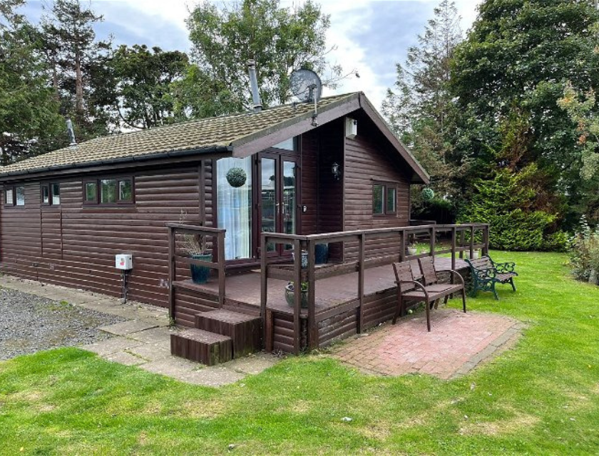 External shot of a Static Caravan at Haggerston Castle Holiday Park. 