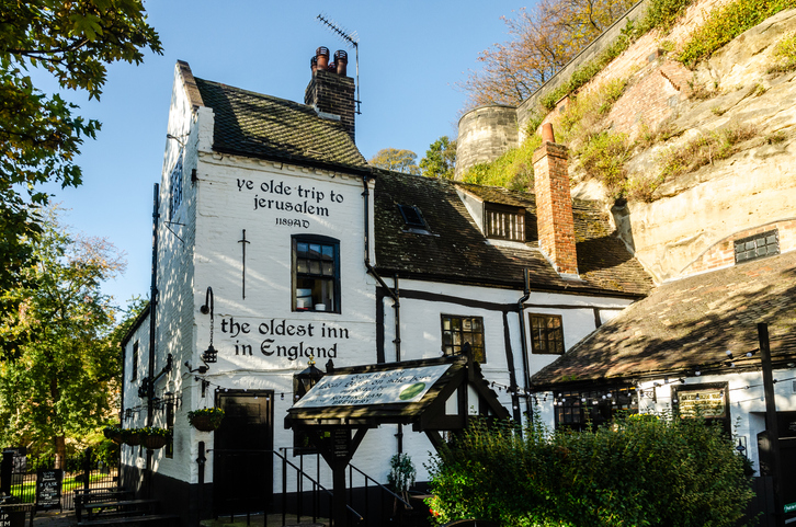 The Ye Olde Trip to Jerusalem in Nottingham, UK on the 13th September 2018