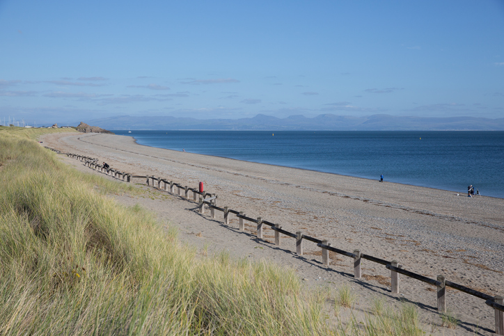 Hafan y Mor beach between Pwllheli and Criccieth north west Wales