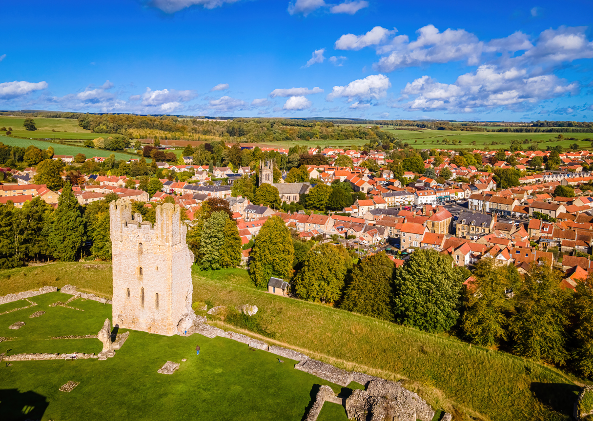 A view of Helmsley,  a market town and civil parish in the Ryedale district of North Yorkshire, England, UK