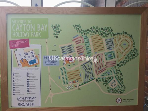 Cayton Bay Caravan Park Map