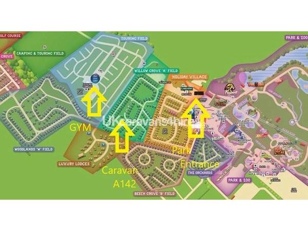 Flamingo Land Caravan Park Map