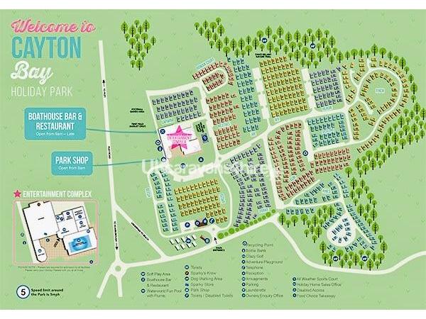 Plan Map Cayton Bay Holiday Park