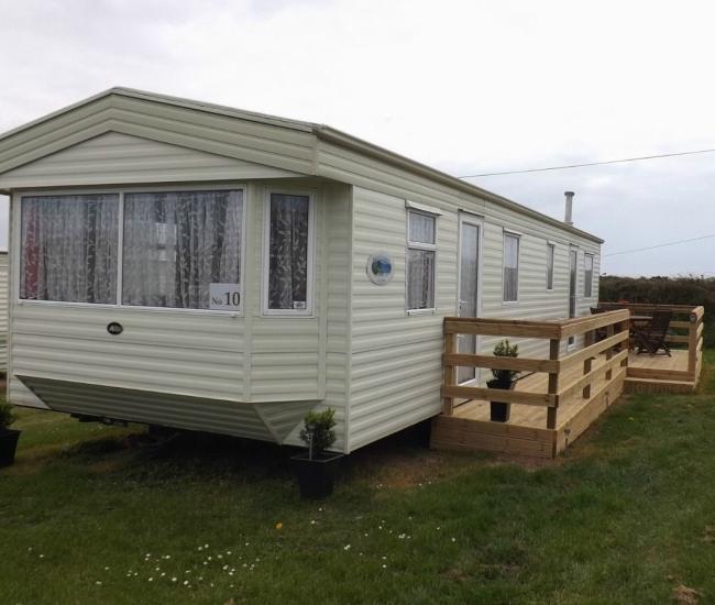 Private Static Caravan for Hire on Nine Wells Caravan Park