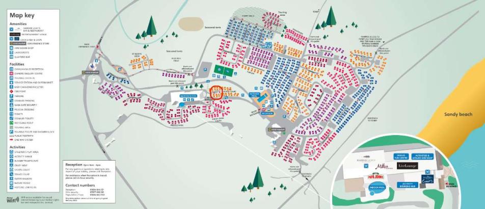 Kiln Park Tenby Map